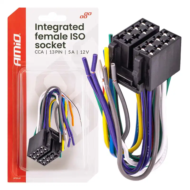 Integroitu naaras ISO-liitin ISO CCA 13-napainen 5A 12V Alennus