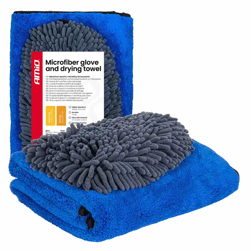 Mikrokuitukinnas ja mikrokuituliina kuivaukseen 94/800gsm 20×26/60x90cm AMIO-04489 Osta Tänään