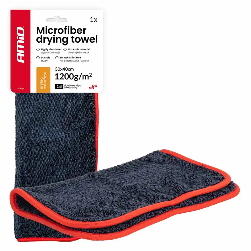 Mikrokuituliina kuivaukseen 1200gsm 30x40cm AMIO-04491 Eniten Myyty