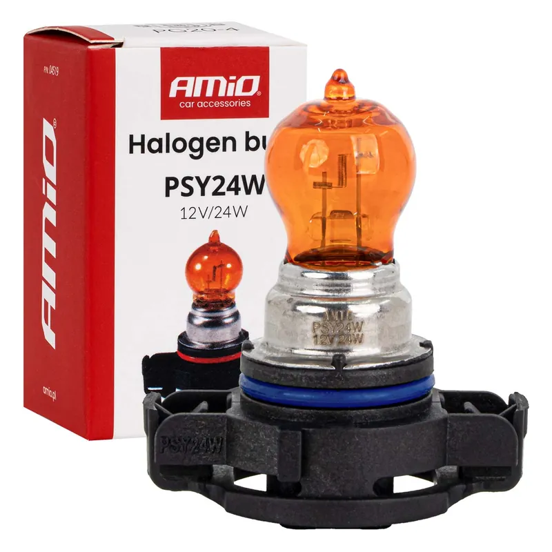 Halogeenipolttimo PSY24W 12 V 24 W PG20-4 keltainen Kuuma Tarjous