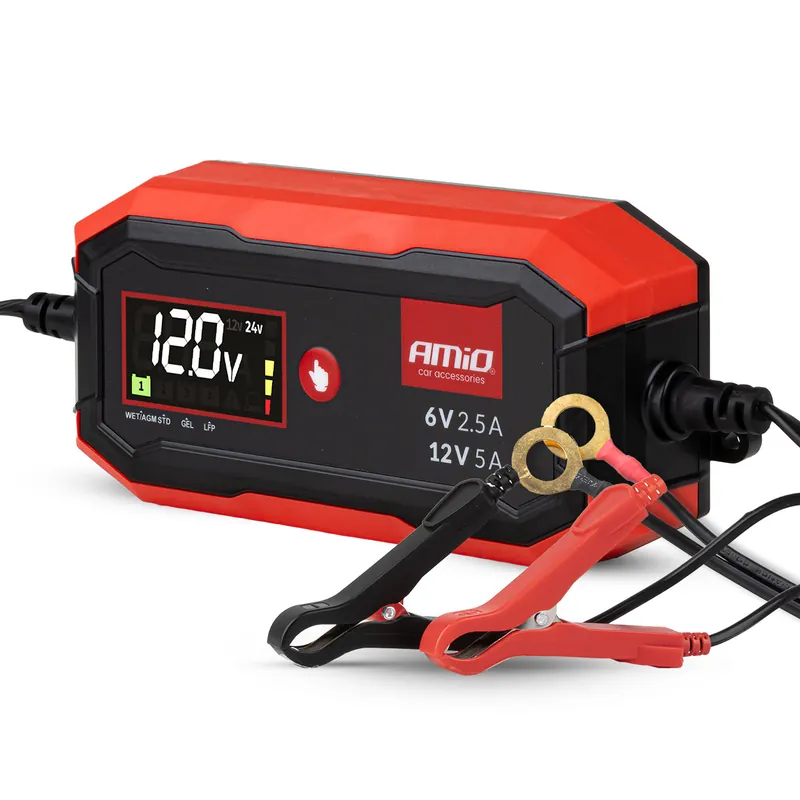 Loppuunmyynti Digitaalinen akkulaturi AGM GEL STD LiFePo4 MAX 5A 6/12 V PRO