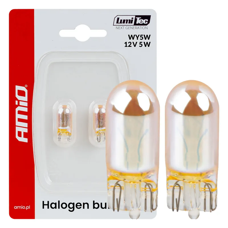Alennus Halogeenipolttimo WY5W 12V 5W LumiTec AMBER CHROME 2 kpl