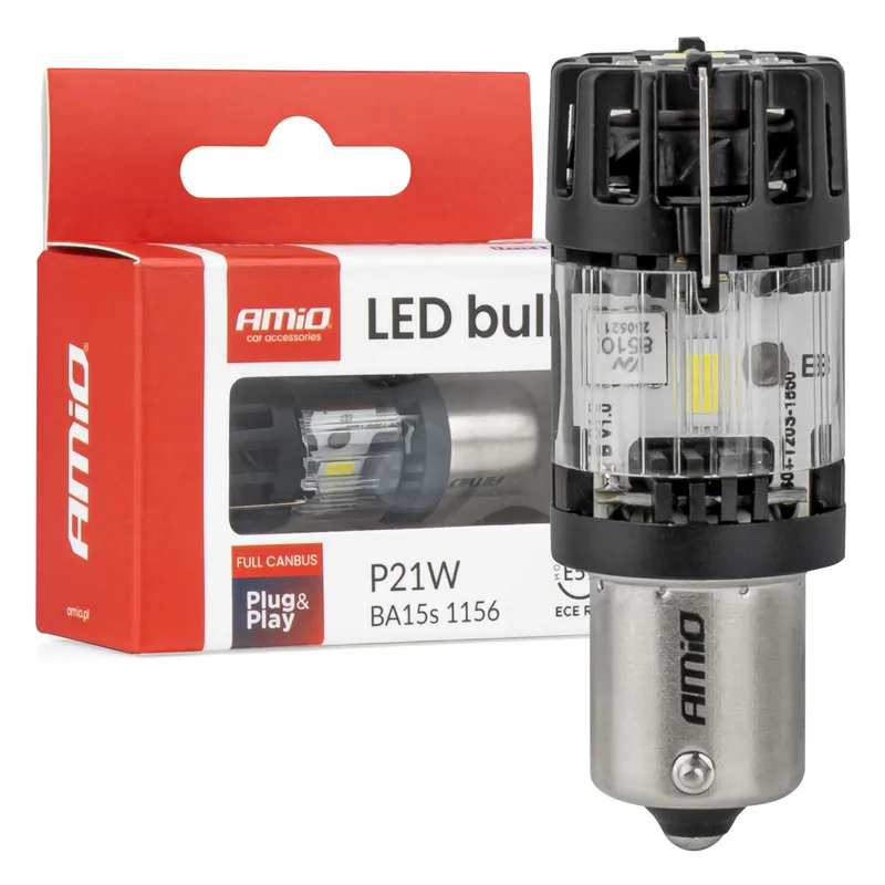Kuuma Tarjous LED-polttimo LumiTec BA15S P21W 12 V FULL CANBUS 1 kpl