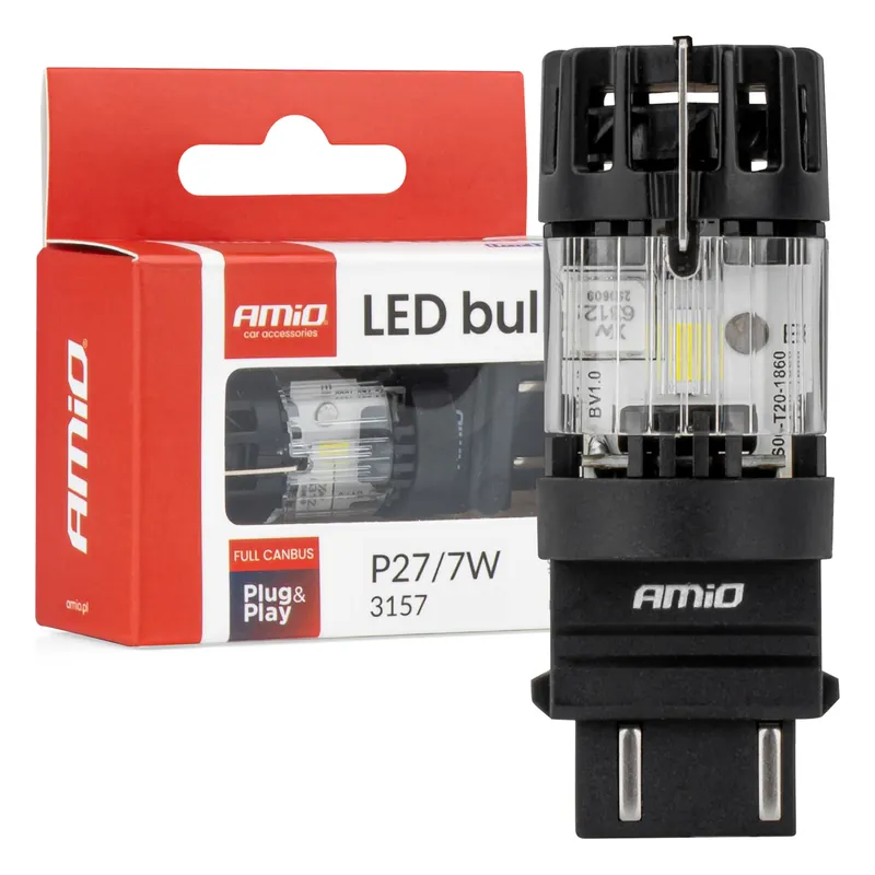 LED-polttimo LumiTec 3157 P27/7W 12 V FULL CANBUS 1 kpl Bestseller
