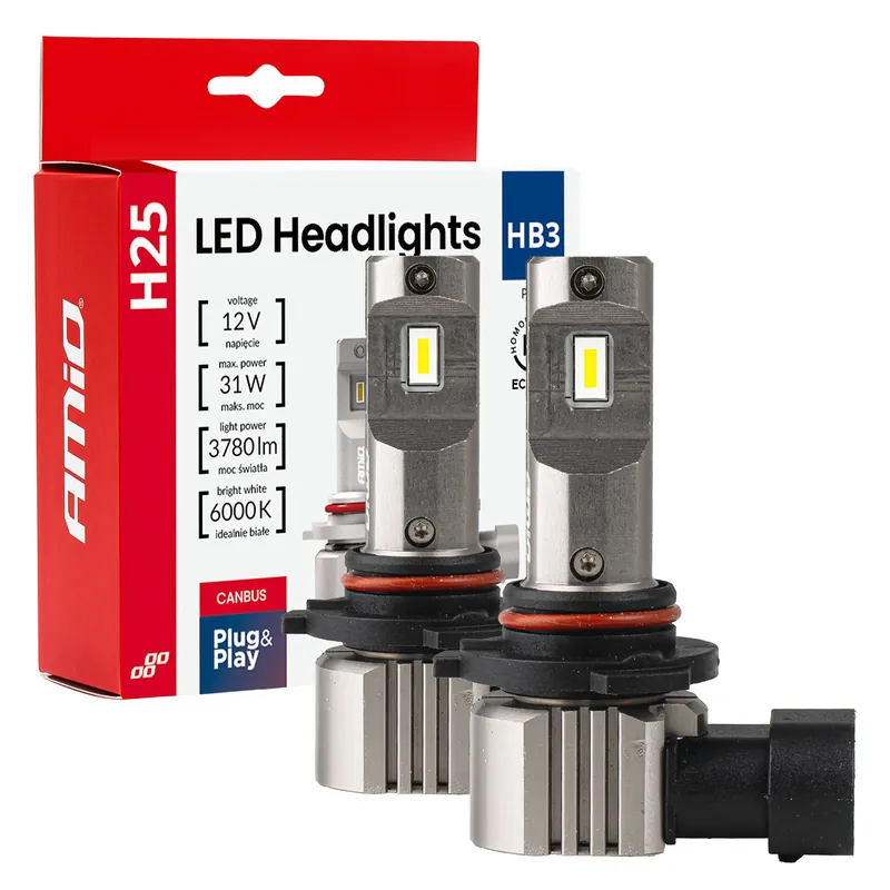Älä Missaa LED-ajovalot H25-sarja CANBUS HB3 9005 12V 31W