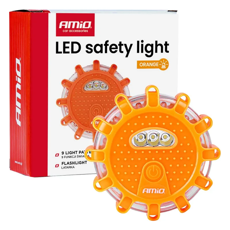 LED-varoitusvalo 3xAAA IP65 12SMD + 3SMD Alennettu Hinta