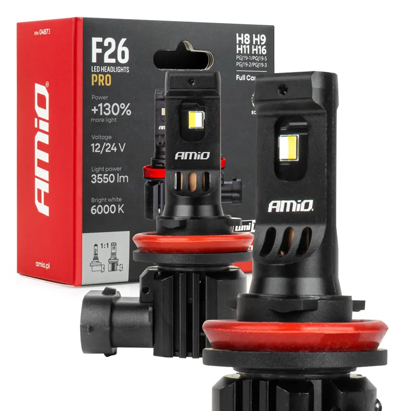 Halpa LED-polttimot F26 PRO LumiTec LIMITED +130% DUO FULL CANBUS H8 H9 H11 H16 12V 24V