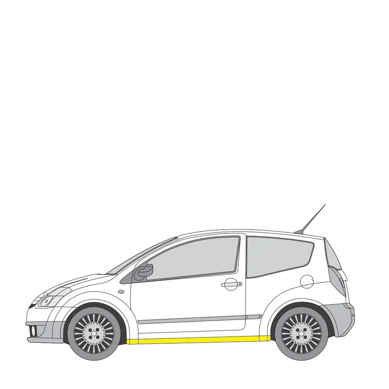 Helman korjauspelti oikea=vasen Citroen C2 Hatchback (JM) 2003-2017 Alkuperäinen