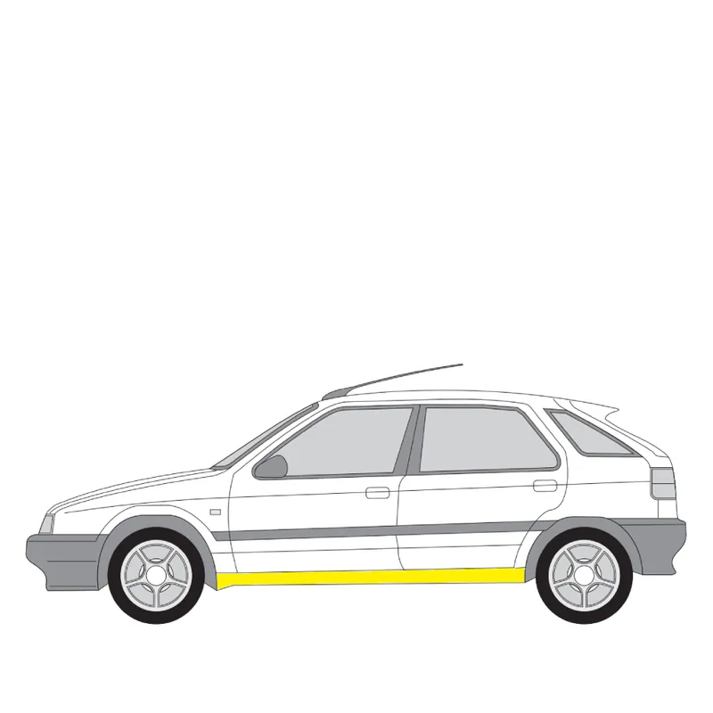 Tehdashinta Helman korjauspelti oikea=vasen Citroen ZX Hatchback (N2) 1991-1999