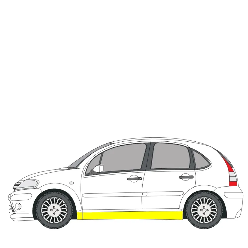 Loppuunmyynti Helman korjauspelti oikea=vasen Citroen C3 I Hatchback (FC, FN) 2002-