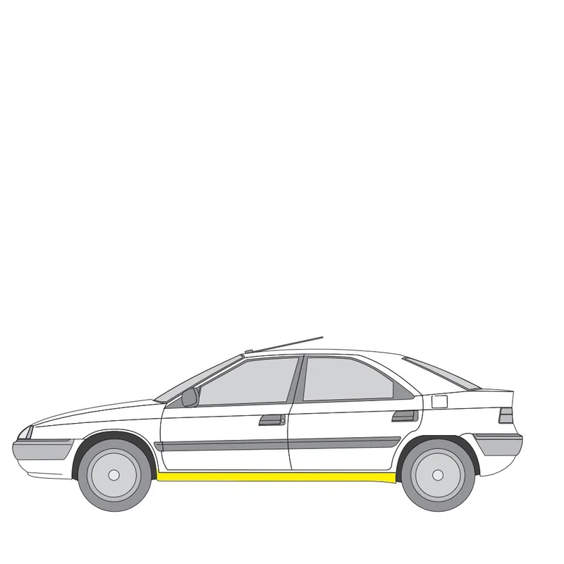 Uusi Malli Helman korjauspelti vasen Citroen Xantia Hatchback (X1, X2) 1993-1999