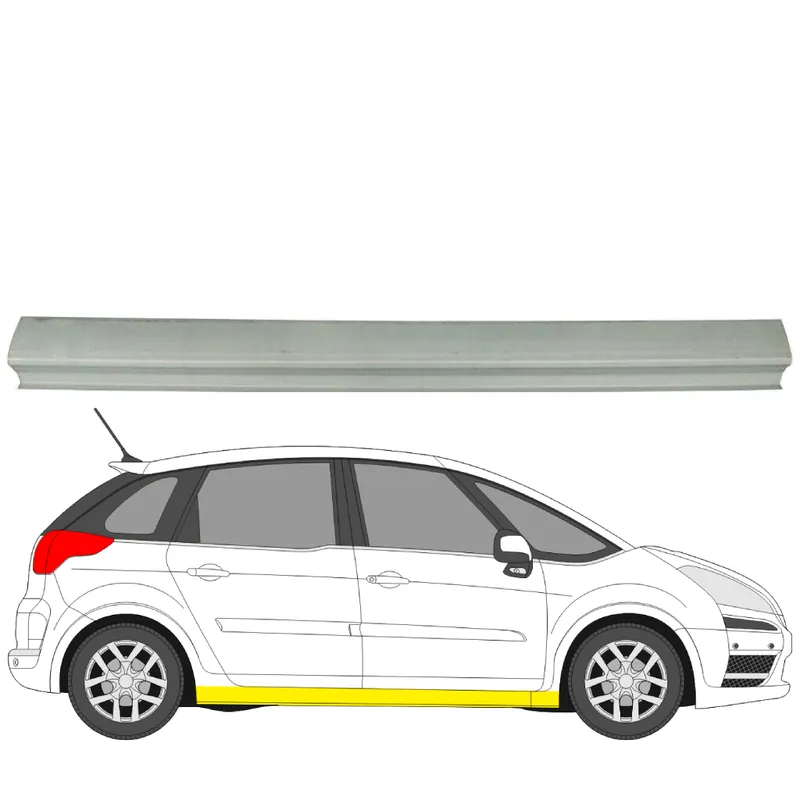 Aito Helman korjauspelti oikea Citroen C4 I Grand Picasso 2006-2013