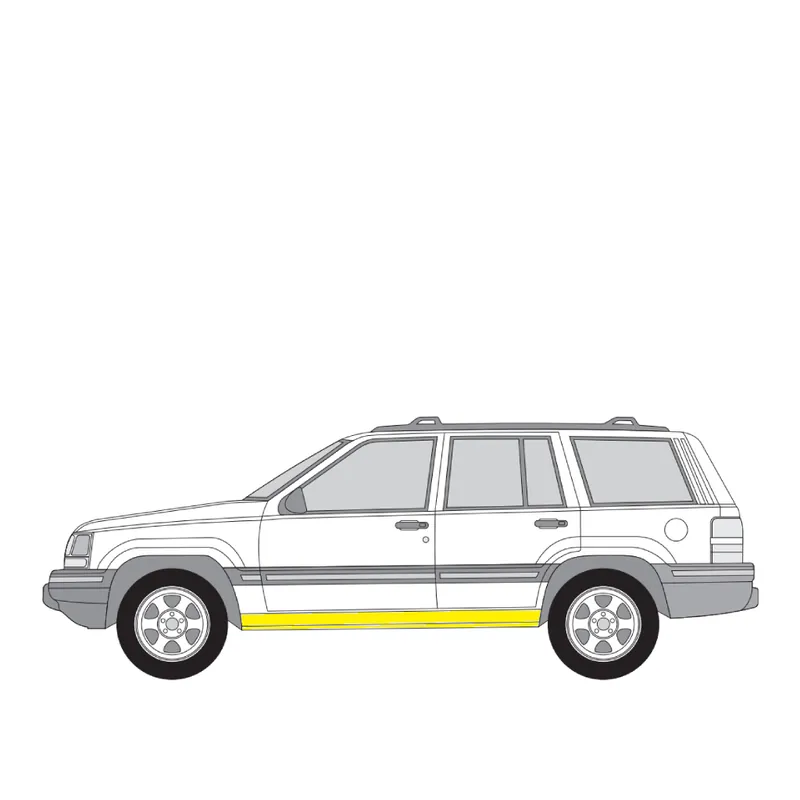 Uusi Malli Helman korjauspelti oikea=vasen Jeep Grand Cherokee I (ZJ, ZG) 1991-1999