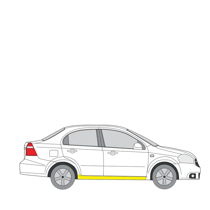 Helman korjauspelti oikea=vasen Chevrolet Aveo / Kalos Sedan (T250, T255) 2005- Kampanjahinta
