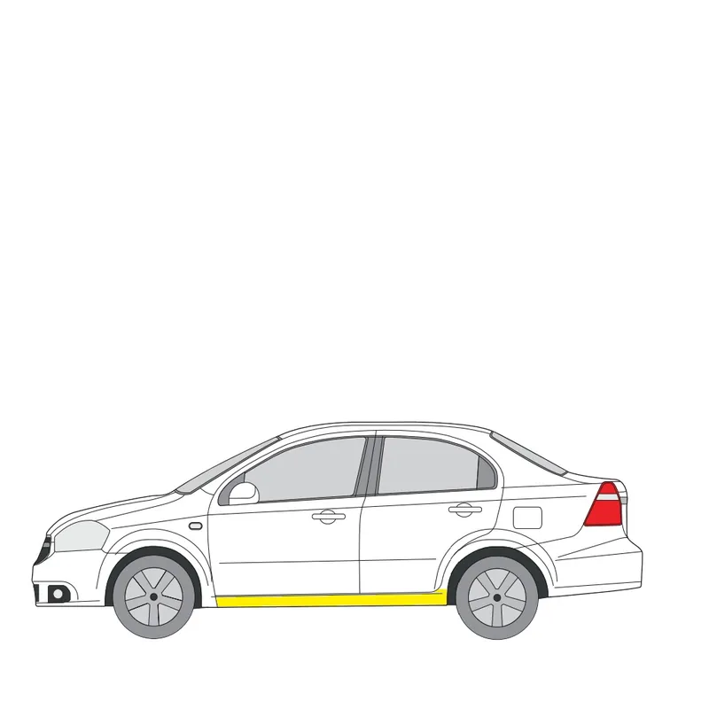 Helman korjauspelti oikea=vasen Chevrolet Aveo / Kalos Sedan (T250, T255) 2005- Suosittu