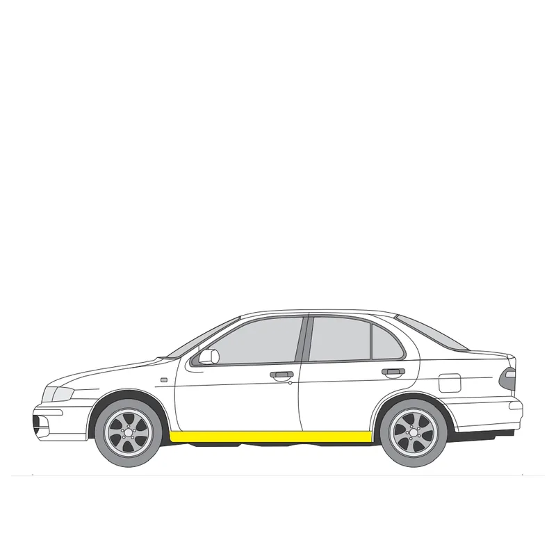 Löytö Helman korjauspelti oikea=vasen Nissan Almera I Hatchback (N15) 1995-2001
