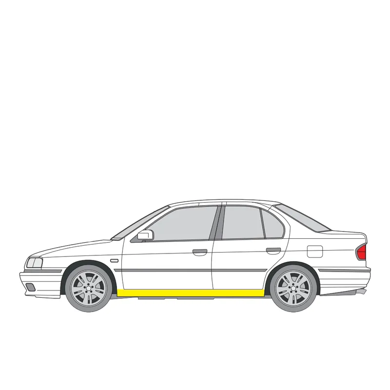 Älä Missaa Helman korjauspelti oikea=vasen Nissan Primera Sedan (P11) 1996-2001