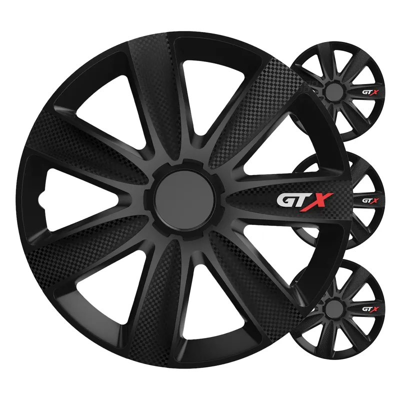 Autoon pölykapseli 4 kpl setti GTX musta carbon 14″ COLOR BOX Erikoistarjous