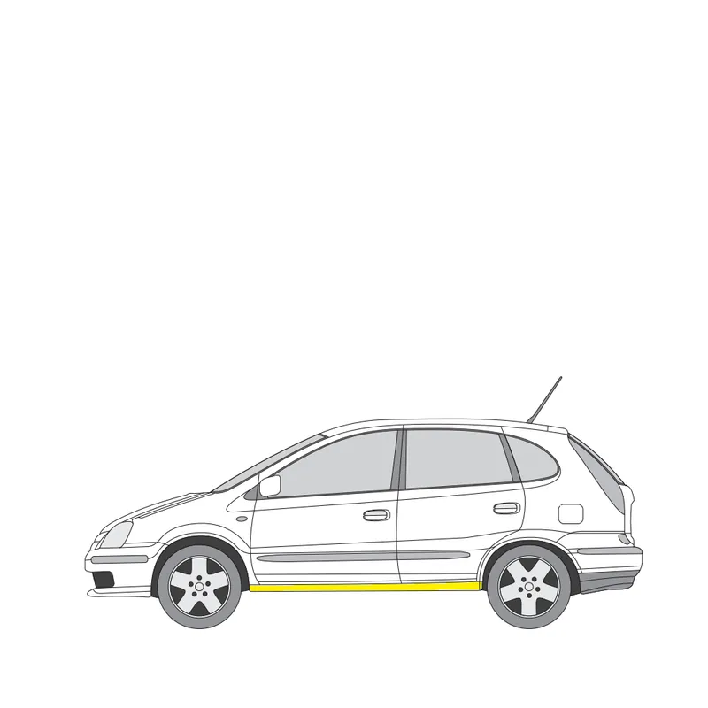 Helman korjauspelti oikea=vasen Nissan Almera Tino (V10) 1998-2006 Älä Missaa