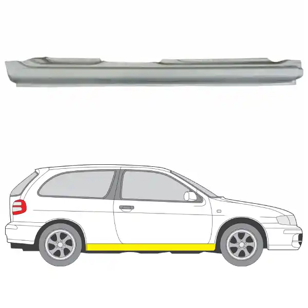 Helman korjauspelti oikea=vasen Nissan Almera II Hatchback (N16) 2000- Korkea Laatu