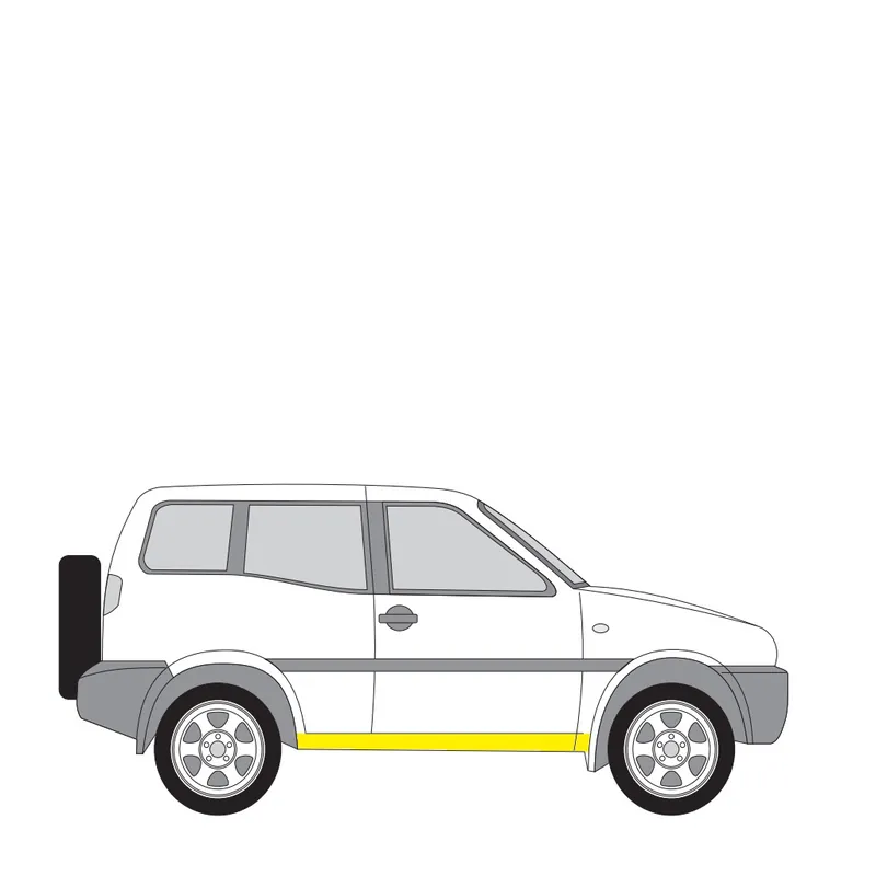 Helman korjauspelti oikea=vasen Nissan Terrano II SUV (R20) 1992-2007 Pakollinen (Must-Have)