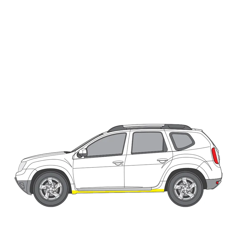 Heti Saatavilla Helman korjauspelti oikea=vasen Dacia Duster (HS_) 2010-2018