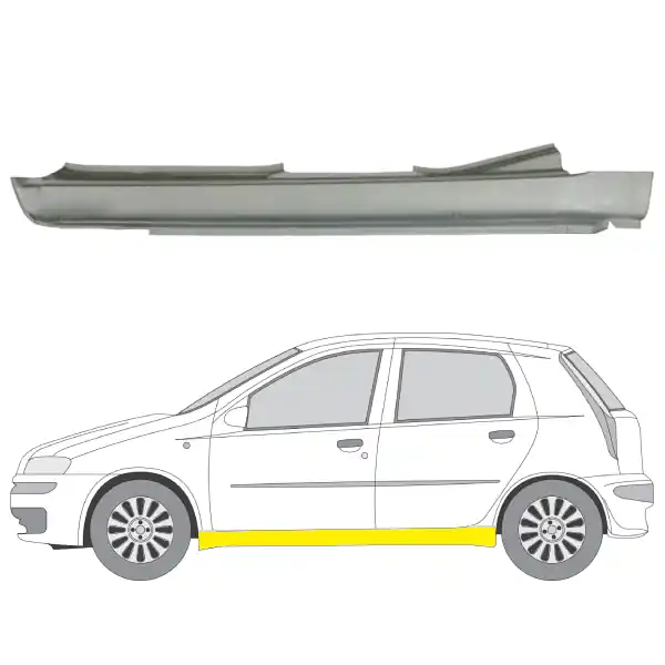 Edullinen Helman korjauspelti oikea=vasen Fiat Punto II Hatchback (188) 1999-2012