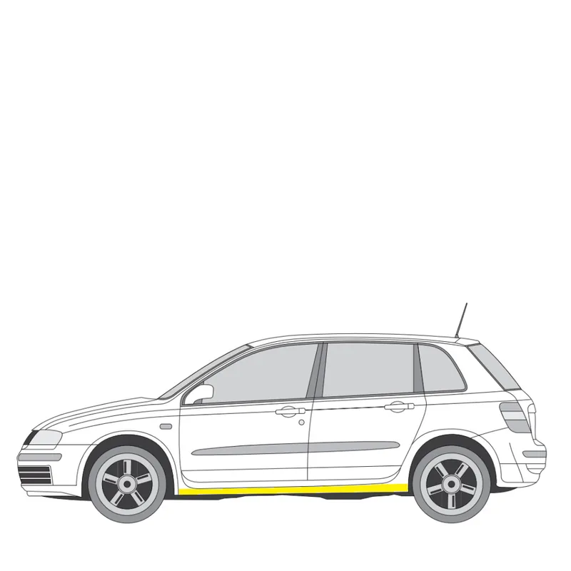 Edullinen Helman korjauspelti oikea=vasen Fiat Stilo Hatchback (192) 2001-2010