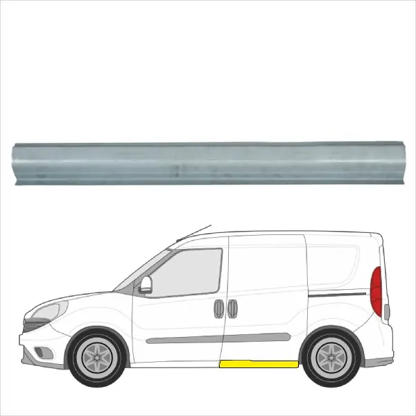 Kuuma Tarjous Helman korjauspelti oikea=vasen Fiat Doblo I Farmari (119, 223) 2001-