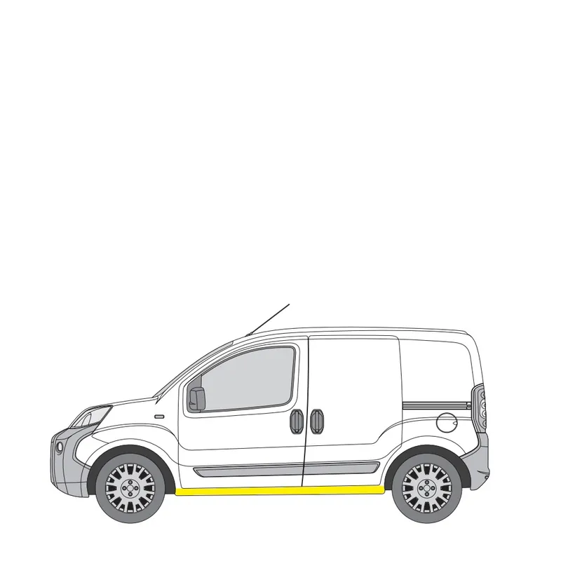 Päivän Tarjous Helman korjauspelti oikea=vasen Fiat Fiorino MPV (225) 2007-