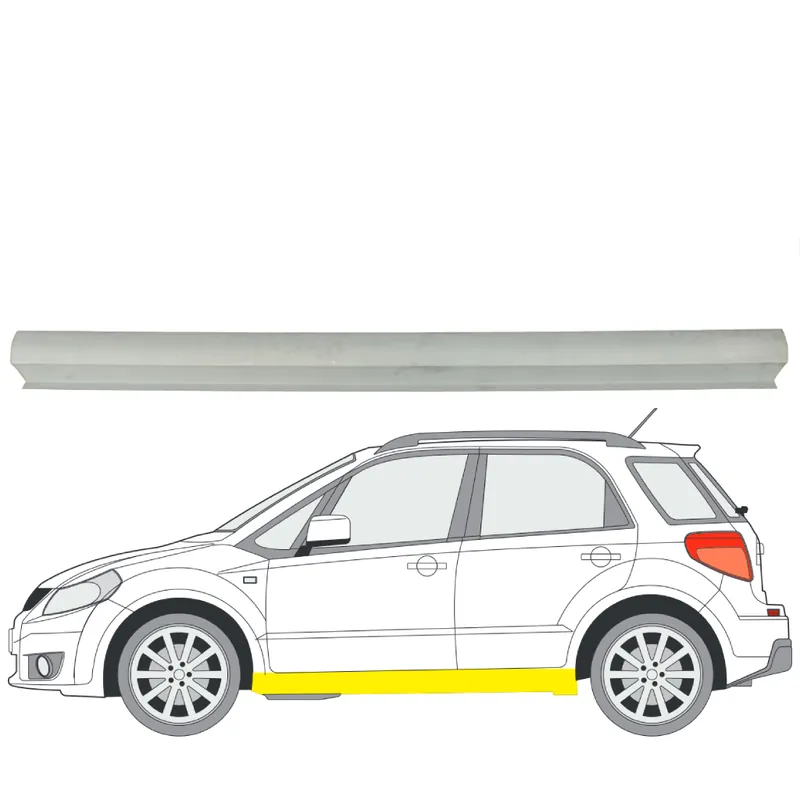Alennettu Hinta Helman korjauspelti oikea=vasen Fiat Sedici (FY) 2006-2014