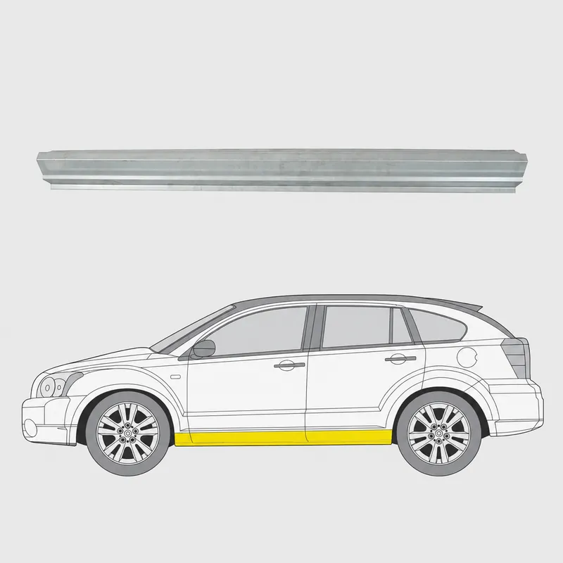 Helmapellin ulompi korjauspelti oikea/vasen Dodge Caliber Hatchback 2006 – Vain Tänään