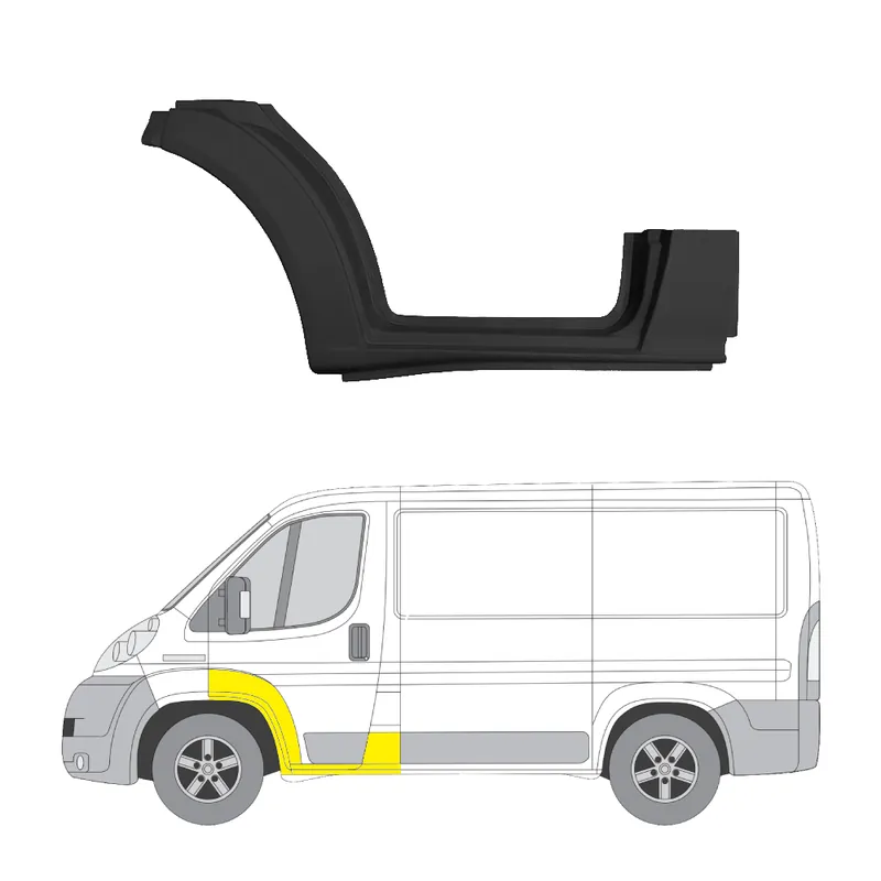 Älä Missaa Helman korjauspelti oikea=vasen Ford Transit Mk5 Bussi (V184, V185) 2000-2006