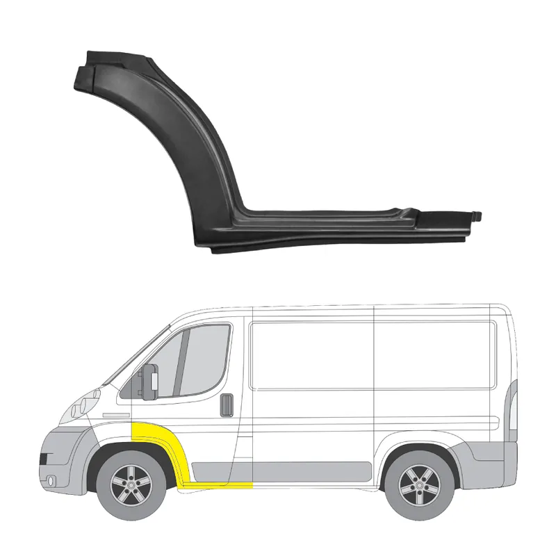 Pikatoimitus Helman korjauspelti oikea=vasen Ford Transit Mk5 Bussi (V184, V185) 2000-2006