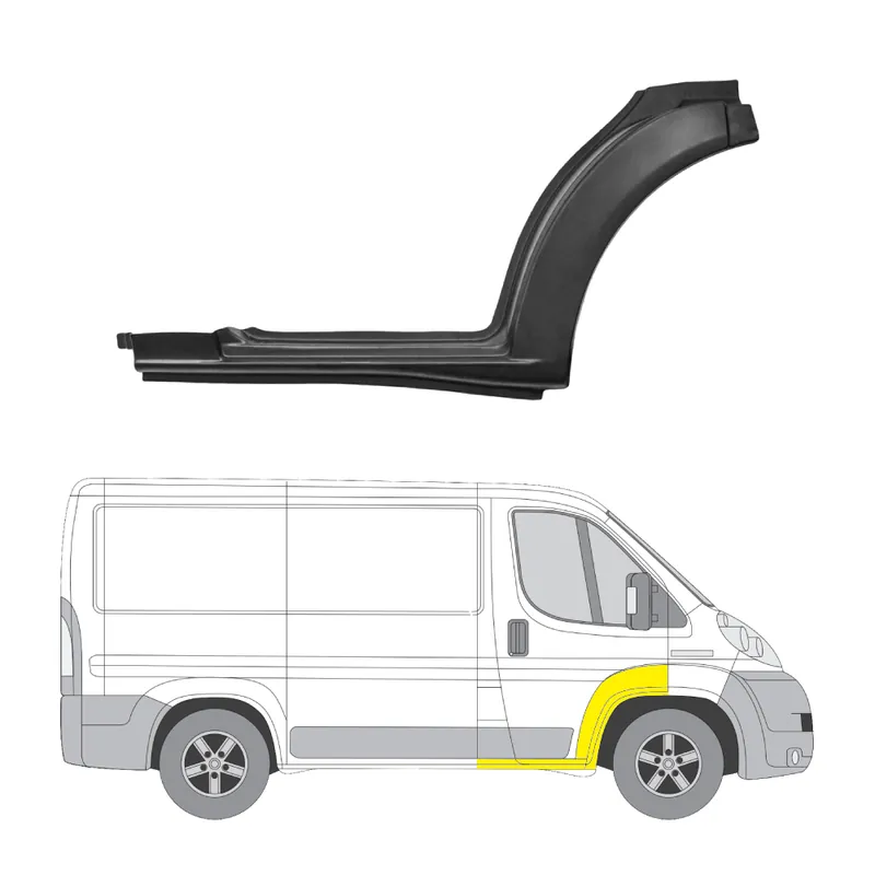 Asiakkaiden Suosikki Helman korjauspelti oikea=vasen Ford Transit Mk5 Bussi (V184, V185) 2000-2006