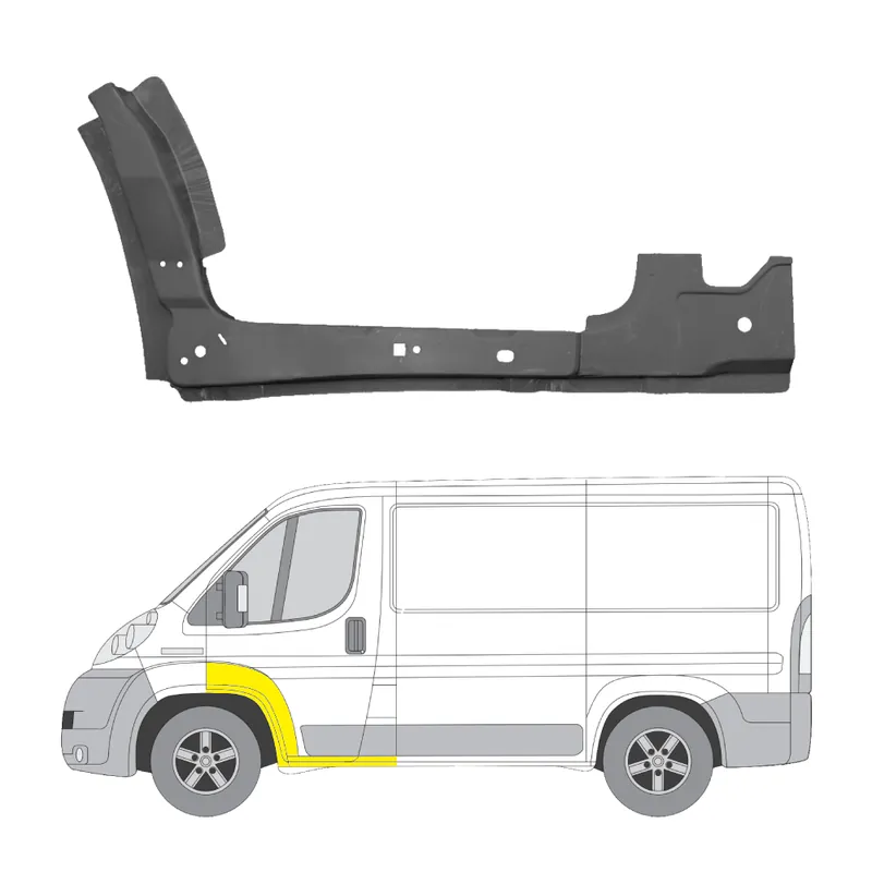 Lähetetään Heti Helman korjauspelti oikea=vasen Ford Transit Mk5 Van (V184, V185) 2000-2006