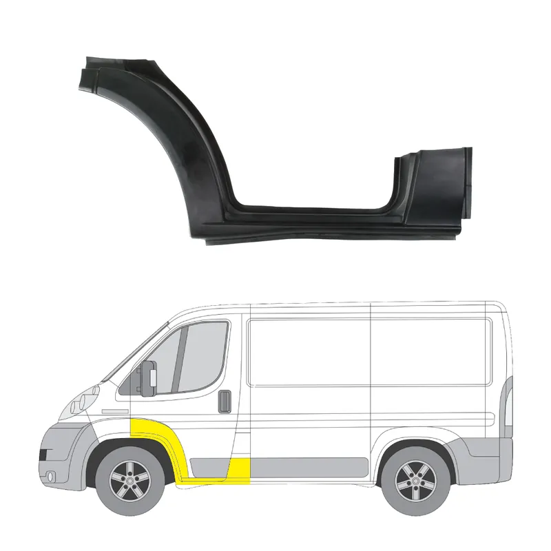 Pakollinen (Must-Have) Helman korjauspelti oikea=vasen Ford Transit Mk5 Van (V184, V185) 2000-2006