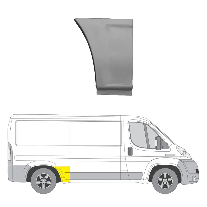 Takalokasuojan kaari oikea Ford Tourneo/Transit 2000-2014 Flash-Tarjous