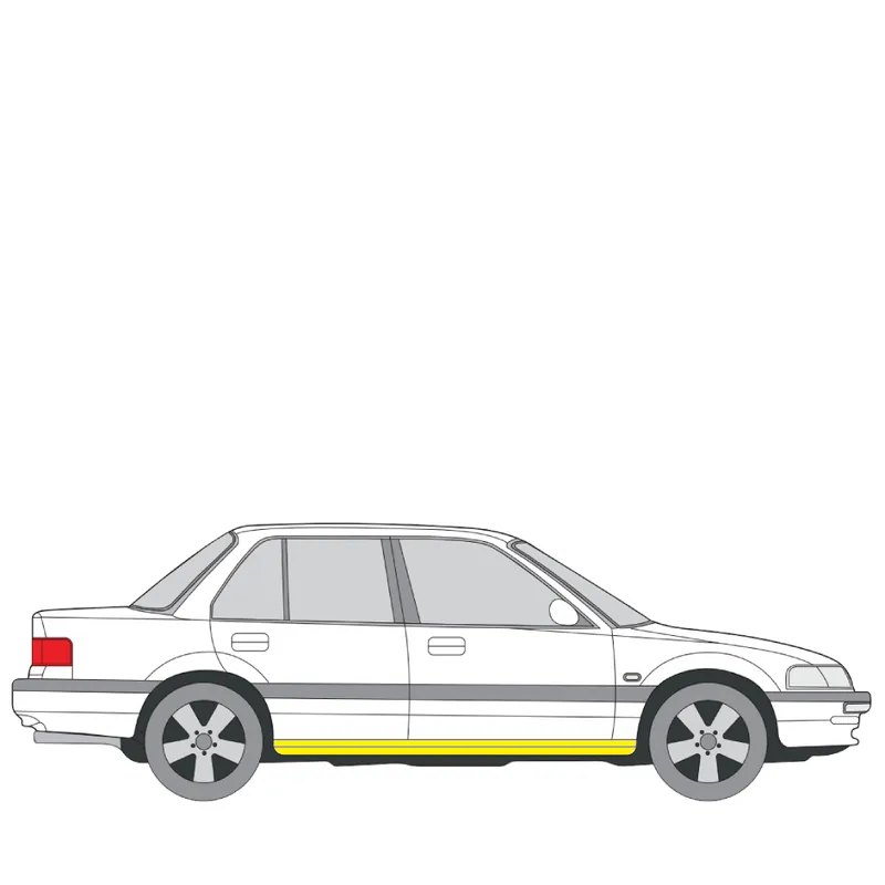 Vain Rajoitetun Ajan Helman korjauspelti oikea=vasen Honda Civic IV Hatchback (EC, ED, EE) 1987-1993
