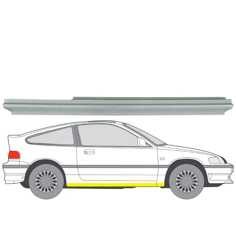 Helman korjauspelti oikea=vasen Honda CRX II Coupe (ED, EE) 1987-1992 Turvallinen Maksu