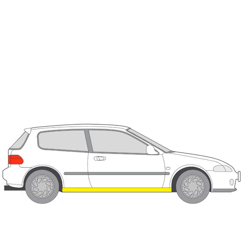 Halpa Hinta Helman korjauspelti oikea=vasen Honda Civic V Hatchback (EG) 1991-1995