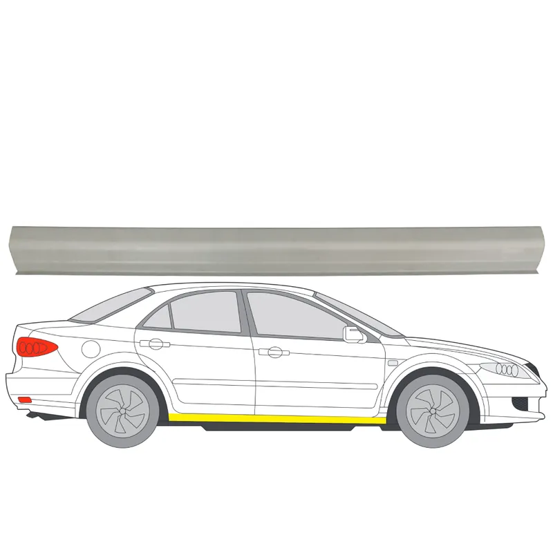 Viimeinen Mahdollisuus Helman korjauspelti oikea=vasen Mazda 6 Sedan (GG) 2002-2008
