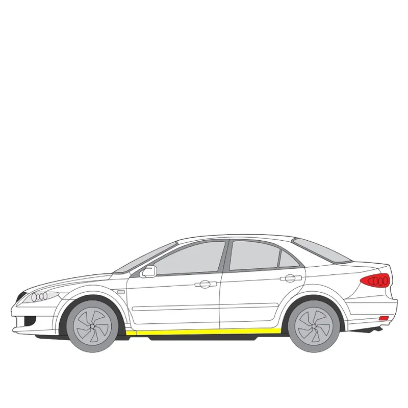 Ilmainen Palautus Helman korjauspelti oikea=vasen Mazda 6 Sedan (GG) 2002-2008