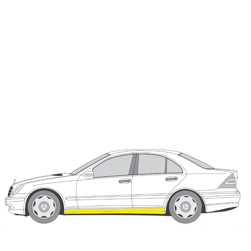 Helman korjauspelti oikea=vasen Mercedes-Benz C-sarja Sedan (W203) 2000-2007 Suoraan Valmistajalta