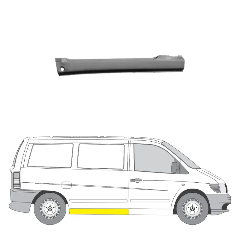 Alennettu Hinta Helman korjauspelti oikea=vasen Mercedes-Benz Vito Van (W638) 1997-2003