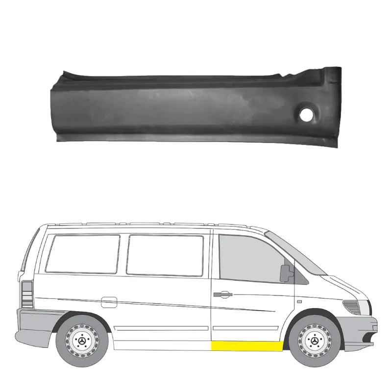Merkkituote Helman korjauspelti oikea=vasen Mercedes-Benz Vito Van (W638) 1997-2003