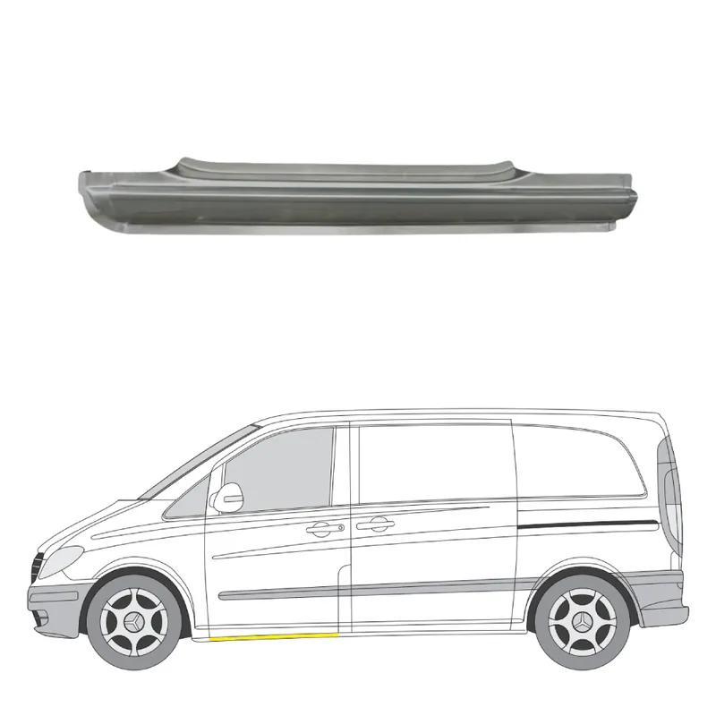 Heti Saatavilla Helman korjauspelti oikea=vasen Mercedes-Benz Viano (W639) 2003-