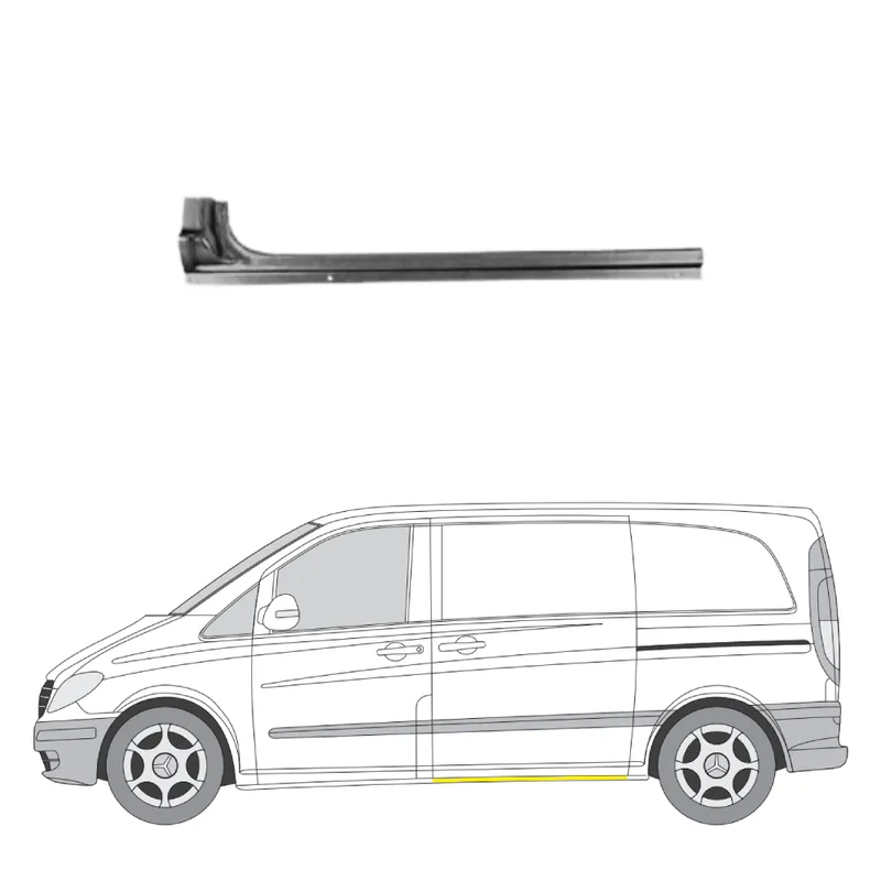 Helman korjauspelti oikea=vasen Mercedes-Benz Viano (W639) 2003- Aito
