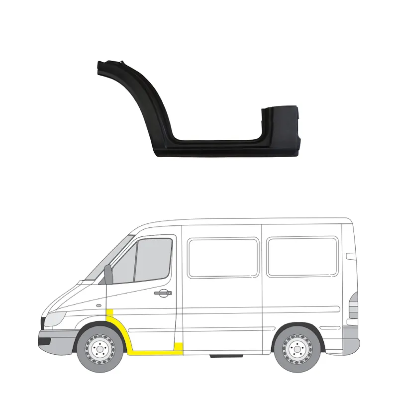 Alennus Helman korjauspelti oikea=vasen Mercedes-Benz Sprinter 2-T Van (W901, W902) 1995-2006