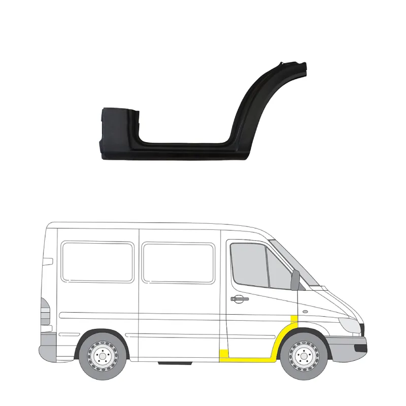 Alennettu Helman korjauspelti oikea=vasen Mercedes-Benz Sprinter 2-T Van (W901, W902) 1995-2006